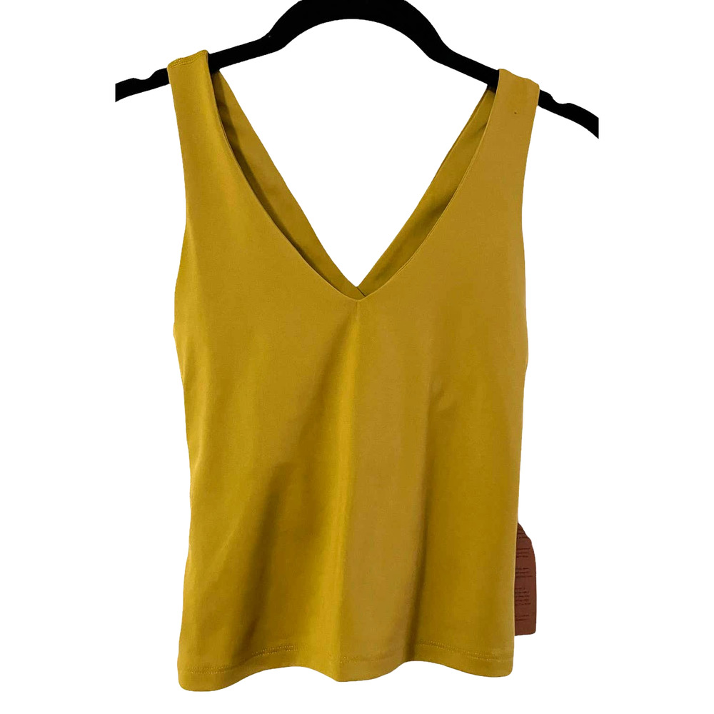 Girlfriend Collective Zoe Saturn Yellow Superstretch Tank Top